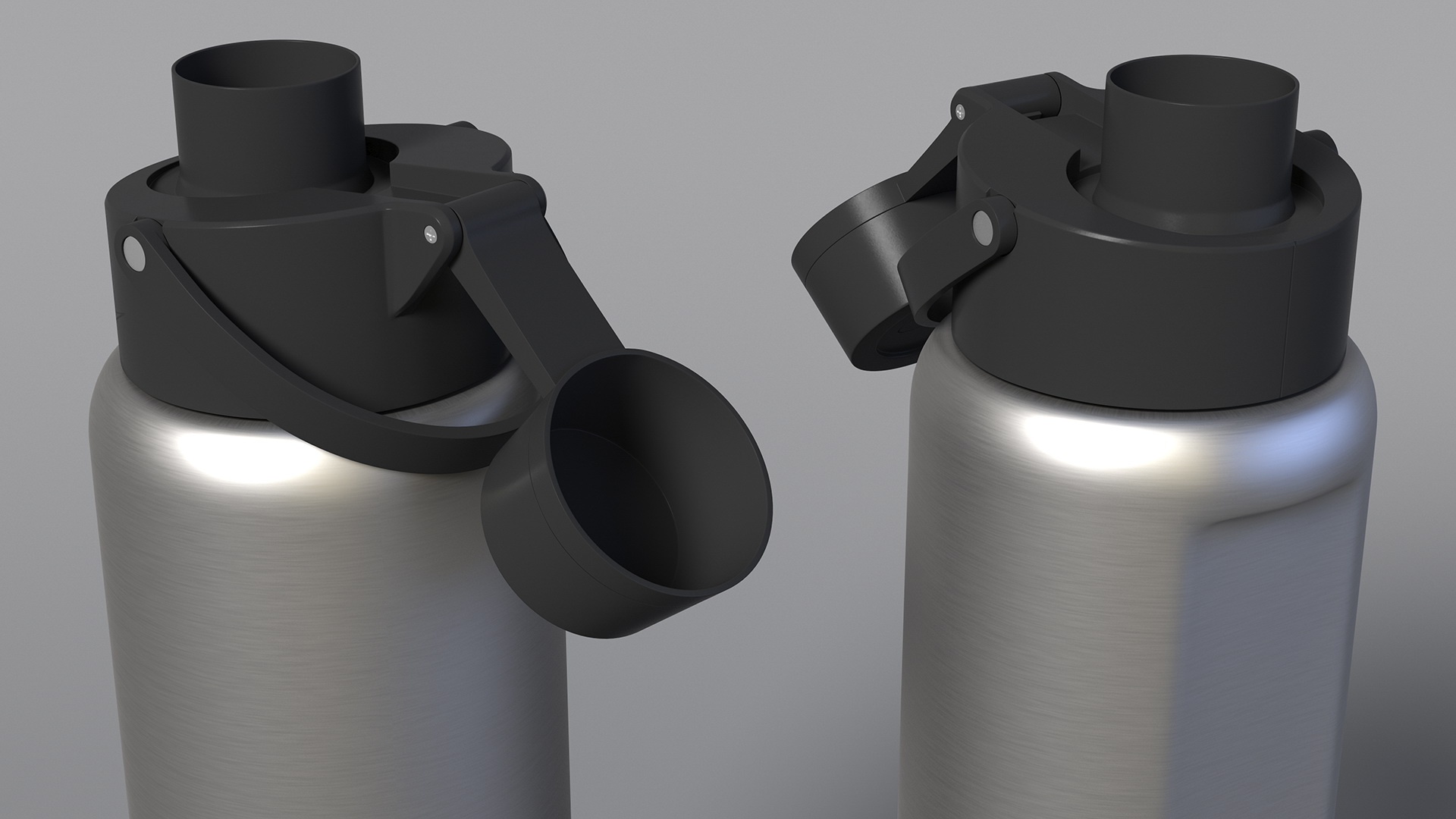 3D model Nike Recharge Silver Open