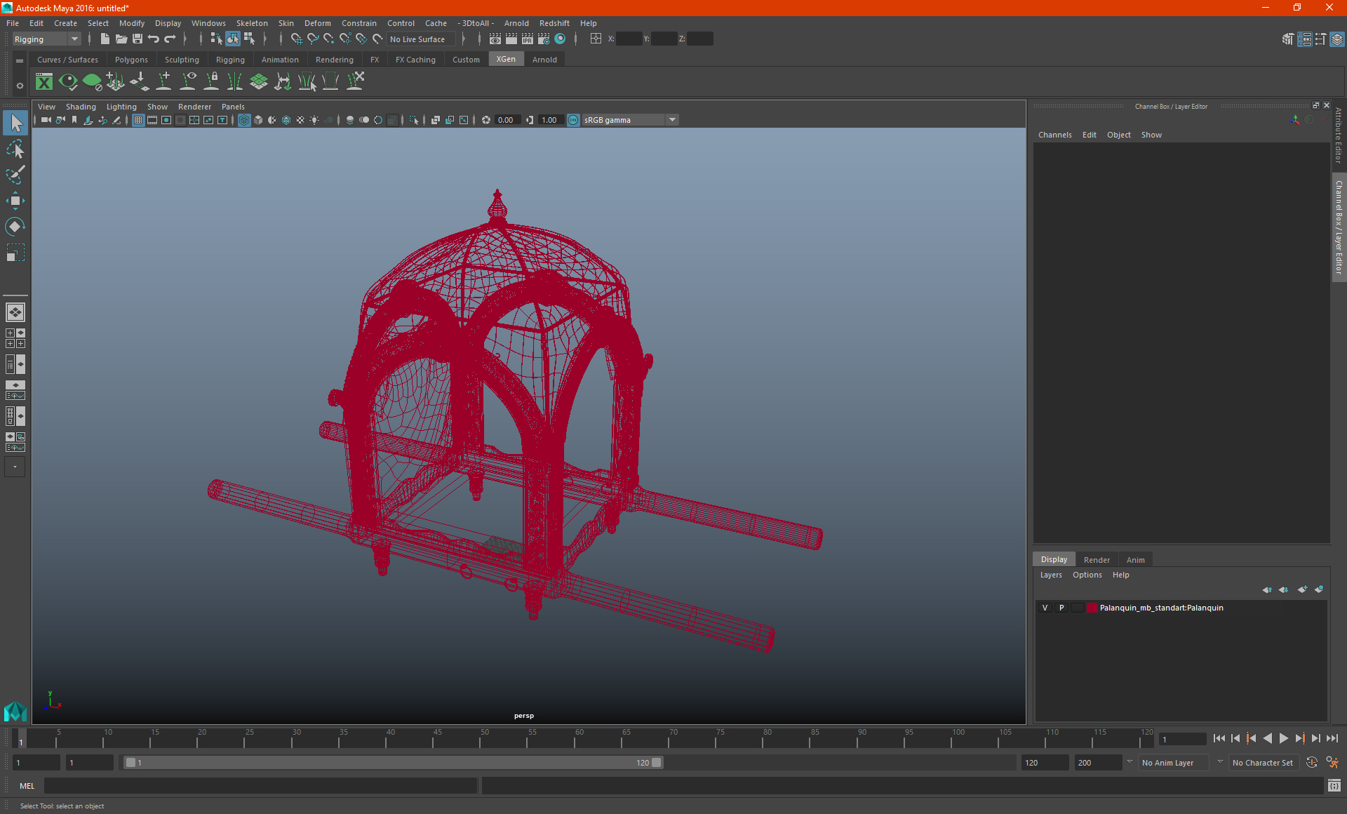 Palanquin 3D model