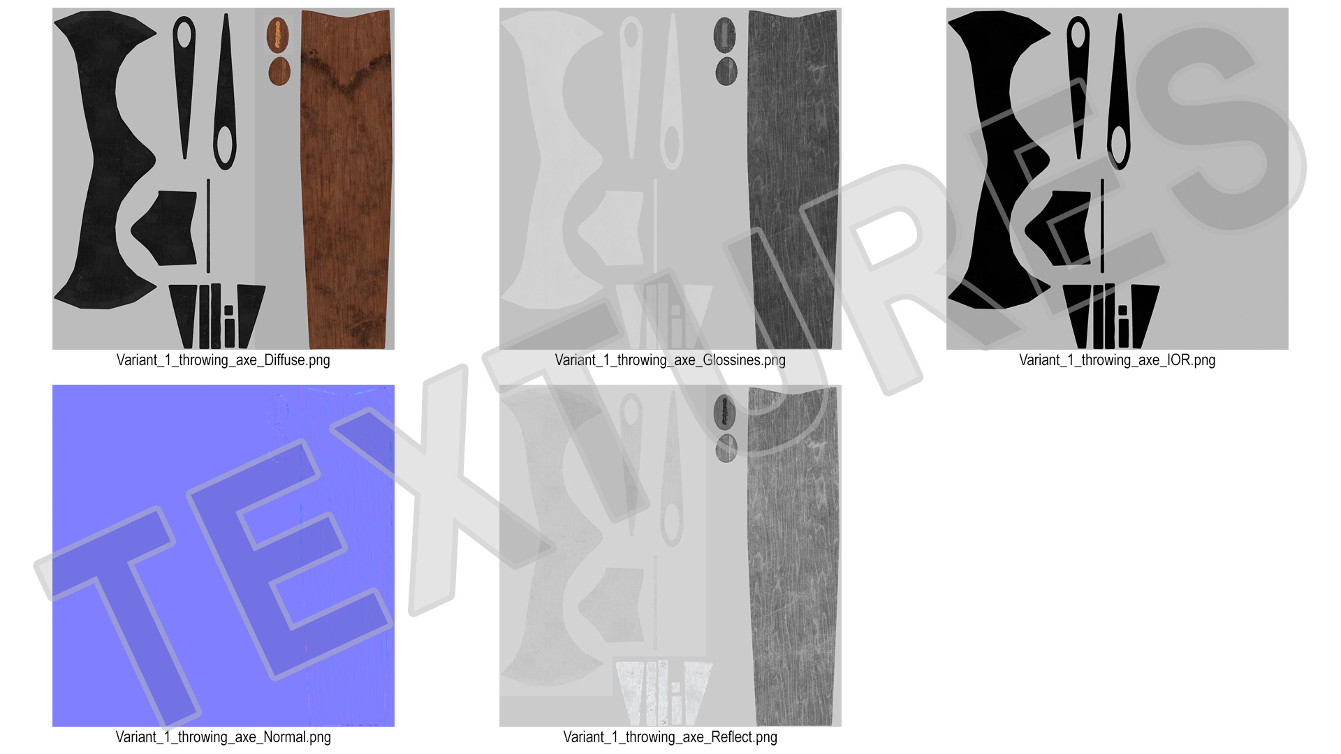 3D Frankish Francisca Throwing Axe