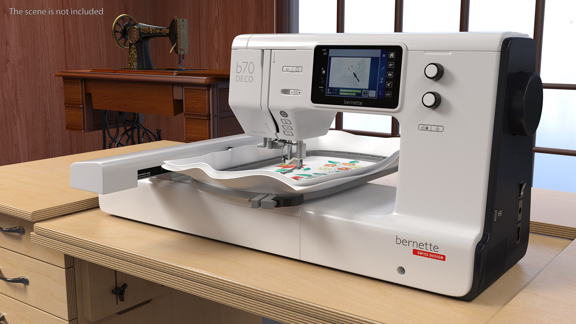 Sewing Machine Bernette b70 Deco Screen On 3D
