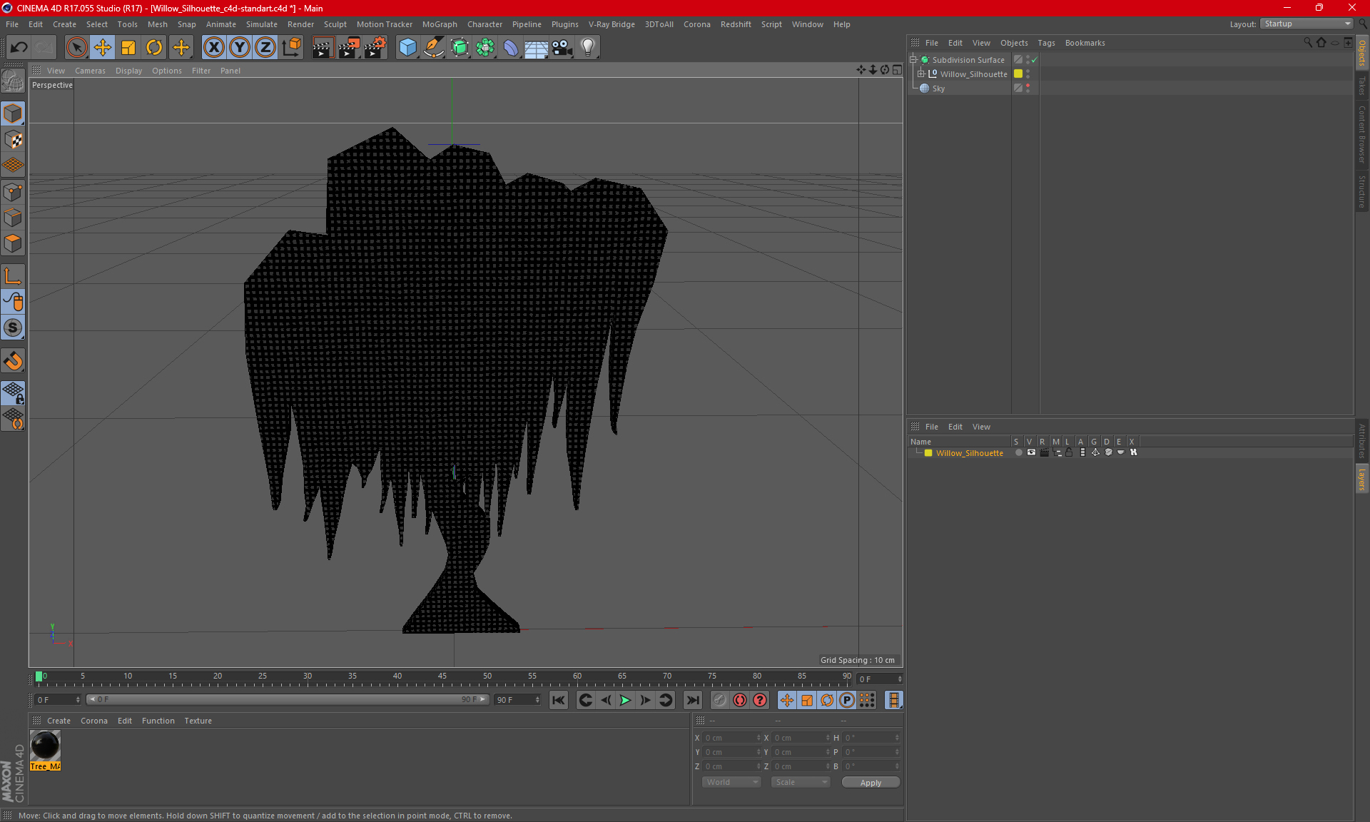 Willow Silhouette 3D
