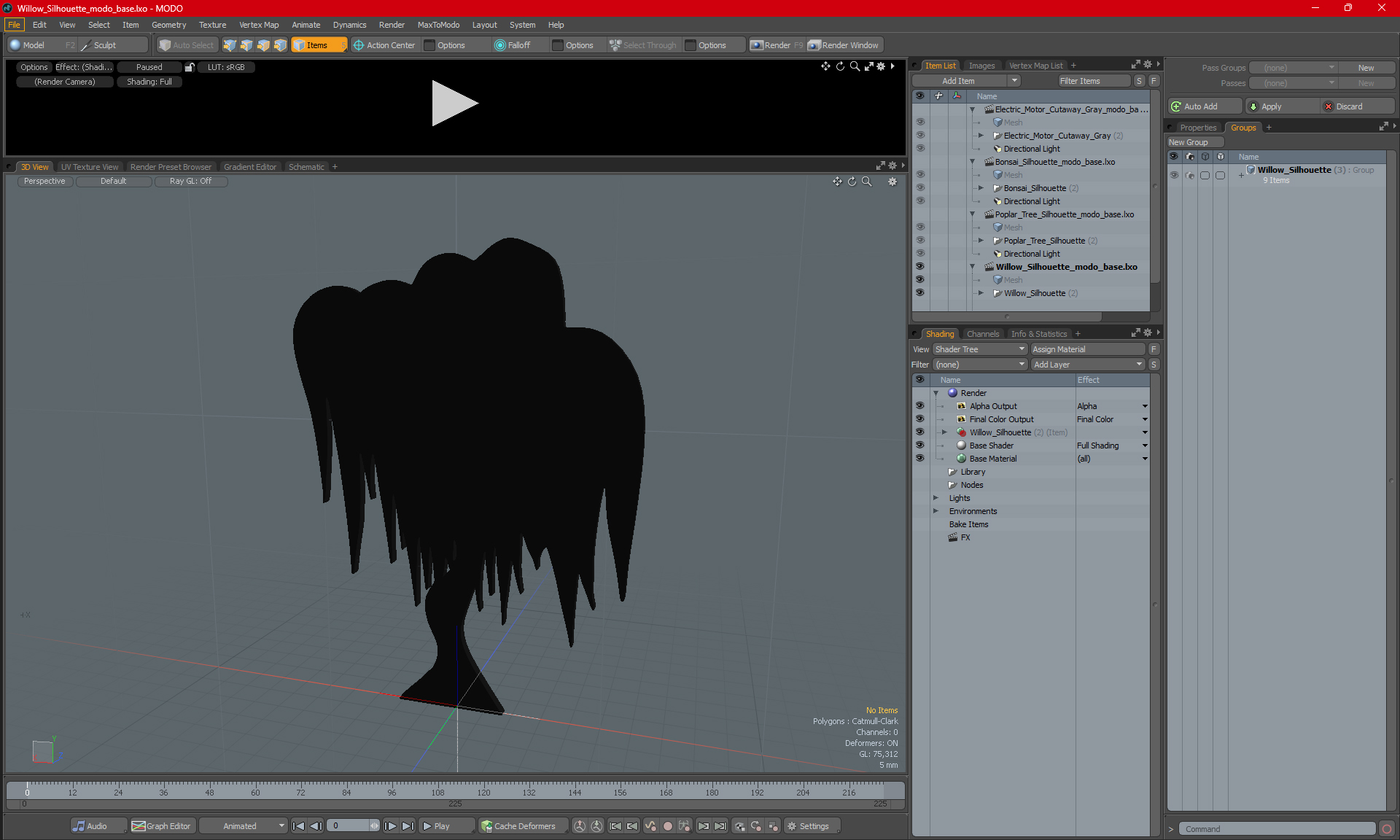 Willow Silhouette 3D