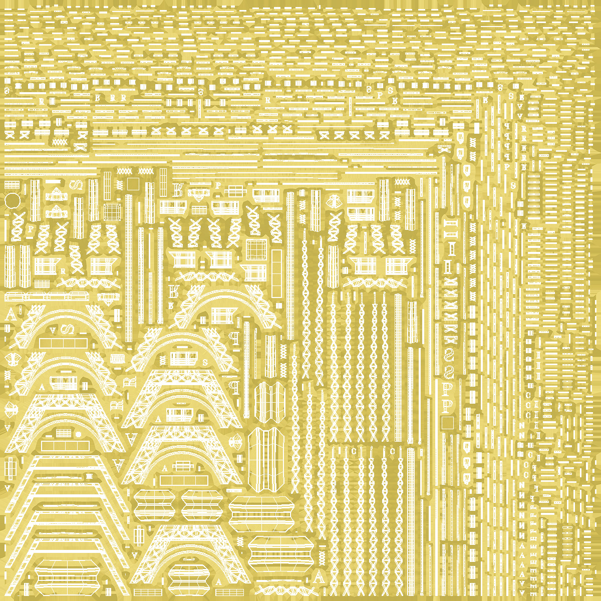 3D Eiffel Tower Gold Souvenir