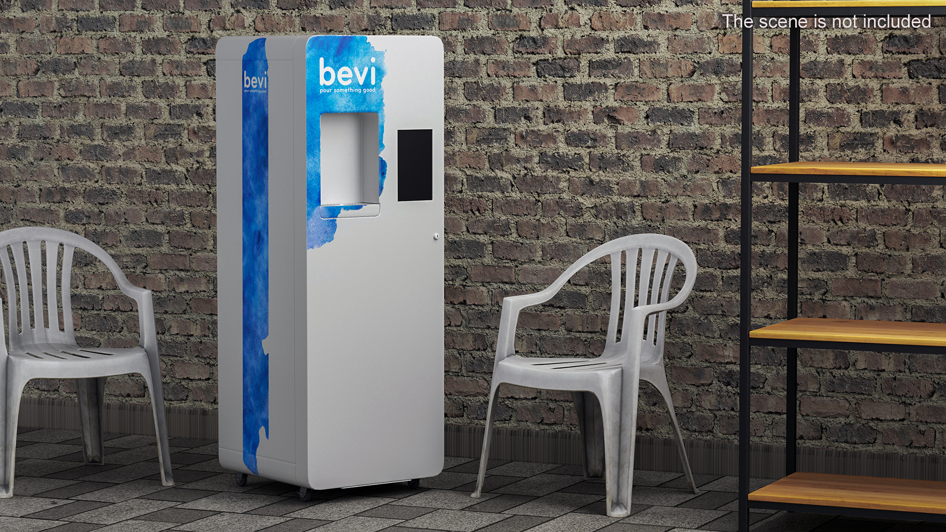 3D model Quench Bevi Freestanding Water Dispenser Off State