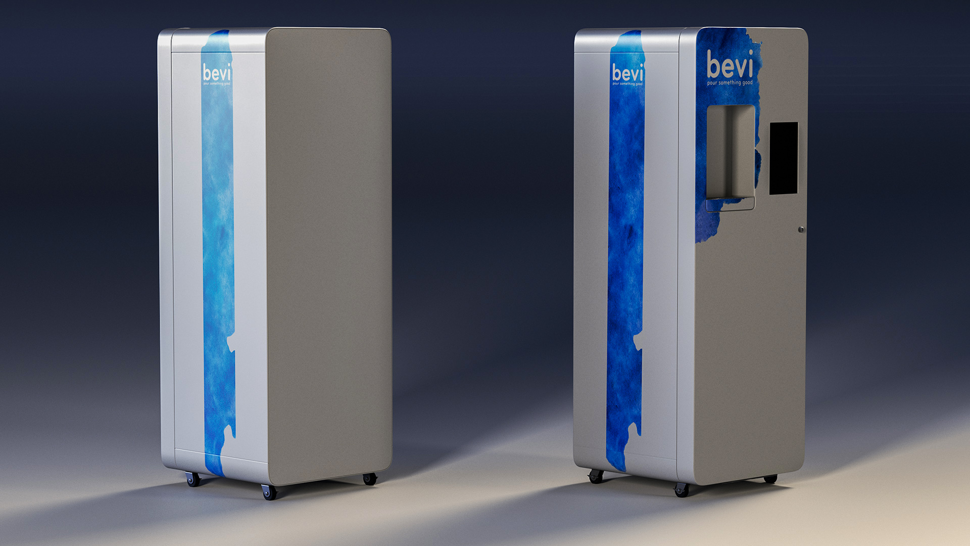 3D model Quench Bevi Freestanding Water Dispenser Off State
