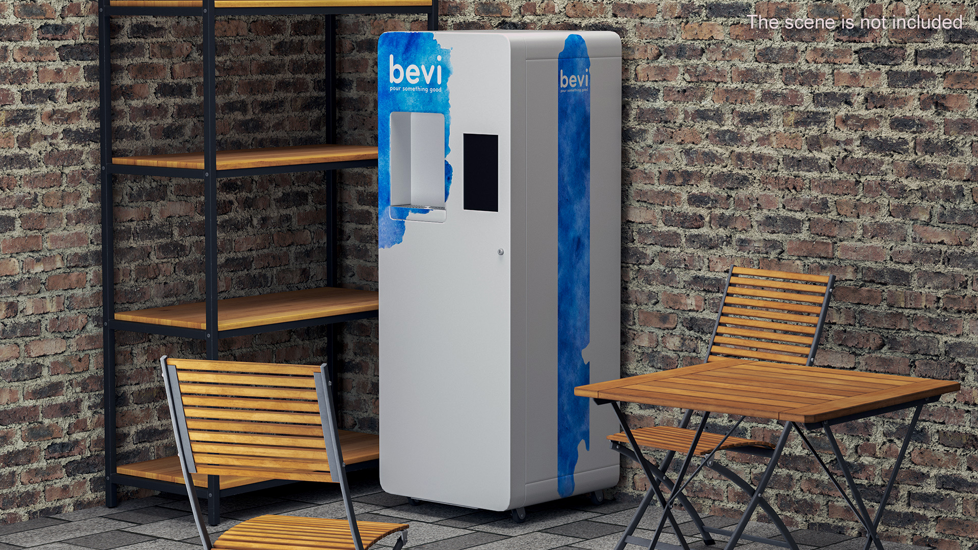 3D model Quench Bevi Freestanding Water Dispenser Off State