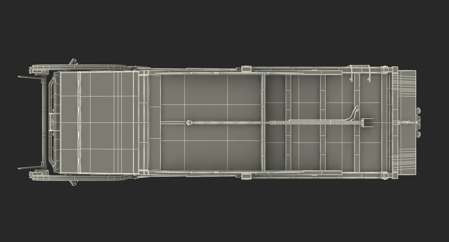3D Trash Truck Generic Rigged