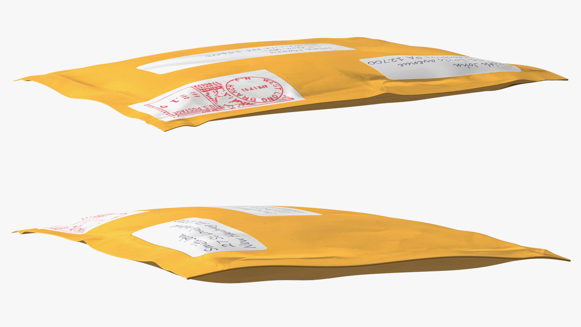 3D model Small Mail Package with Stamps