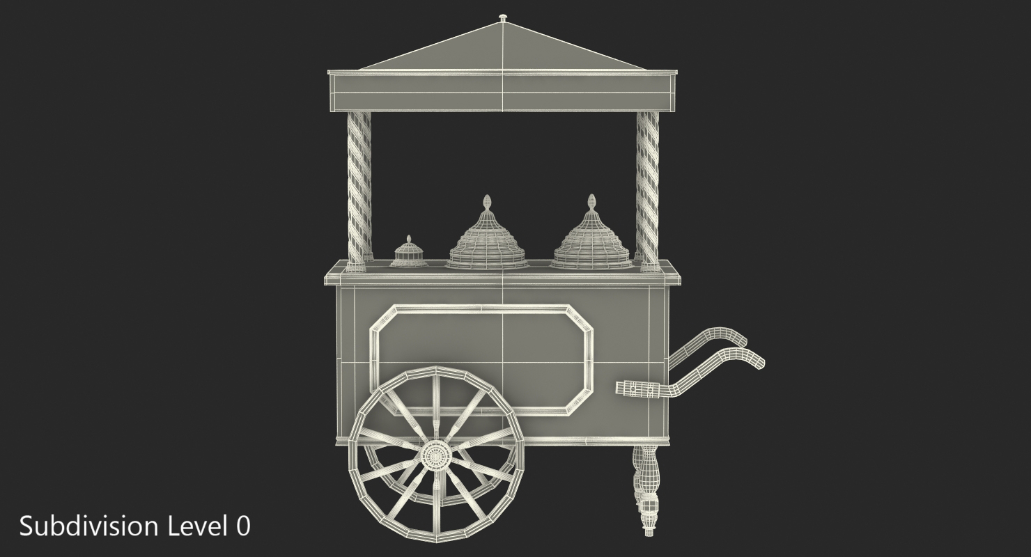 3D model Retro Ice Cream Cart