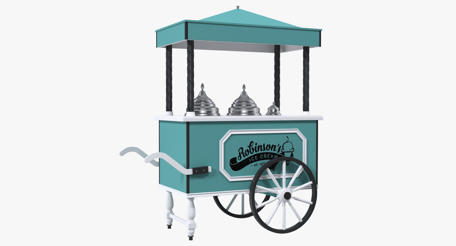 3D model Retro Ice Cream Cart