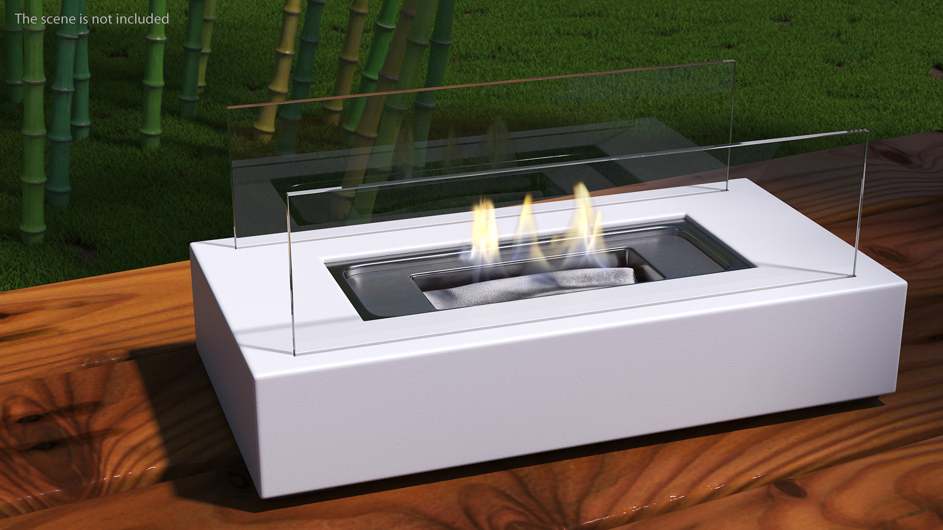 Bio Ethanol Burner White 3D model