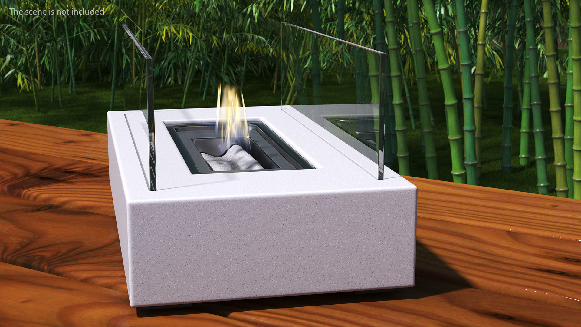 Bio Ethanol Burner White 3D model