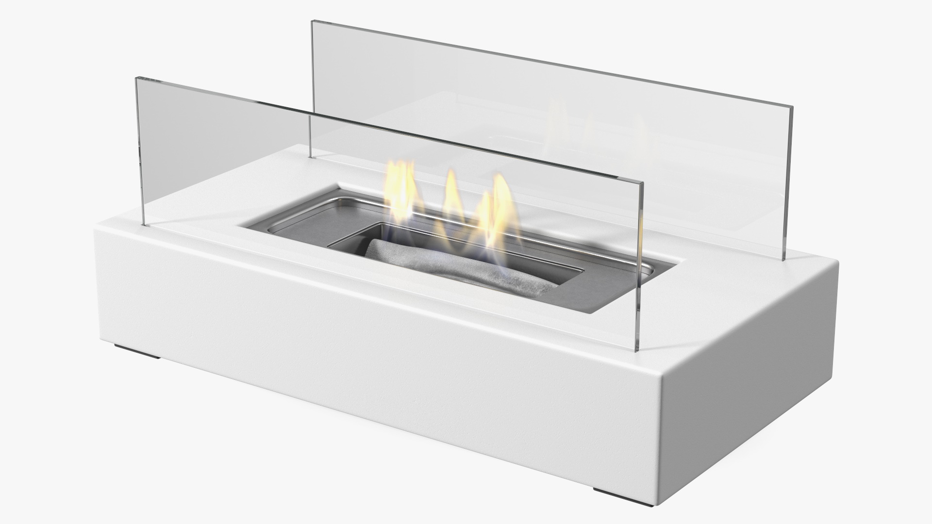 Bio Ethanol Burner White 3D model