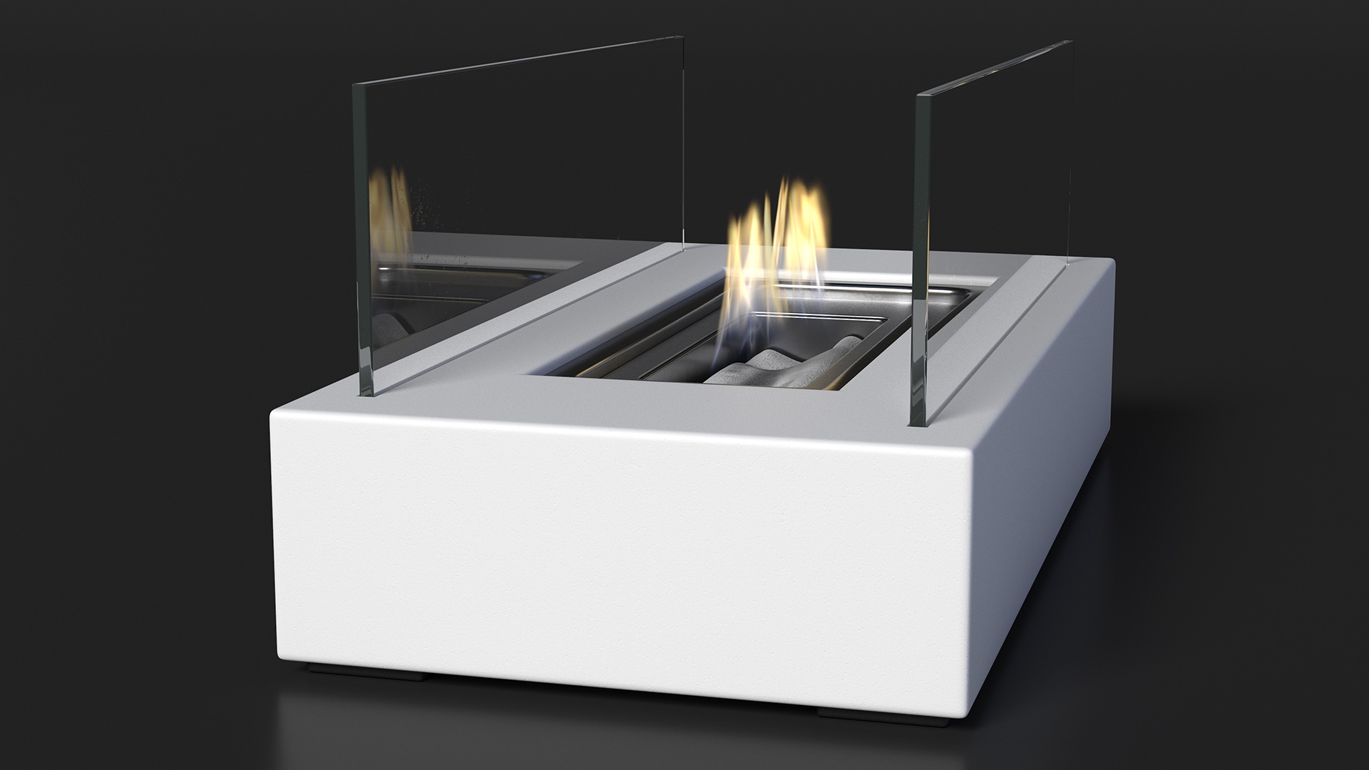 Bio Ethanol Burner White 3D model