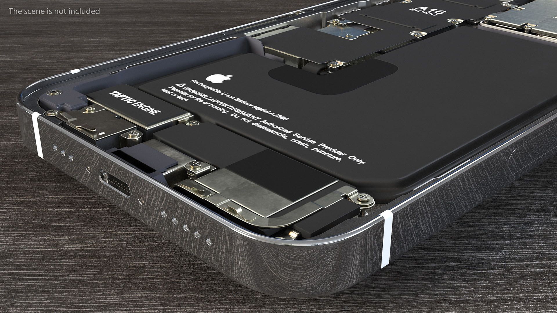 iPhone 14 Pro Disassembled without Display 3D