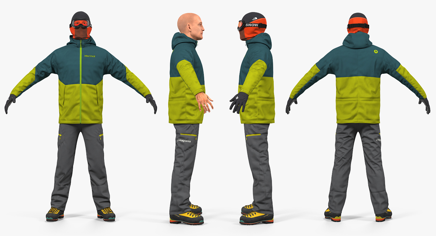 3D Rock Climber Winter Hiking Gear