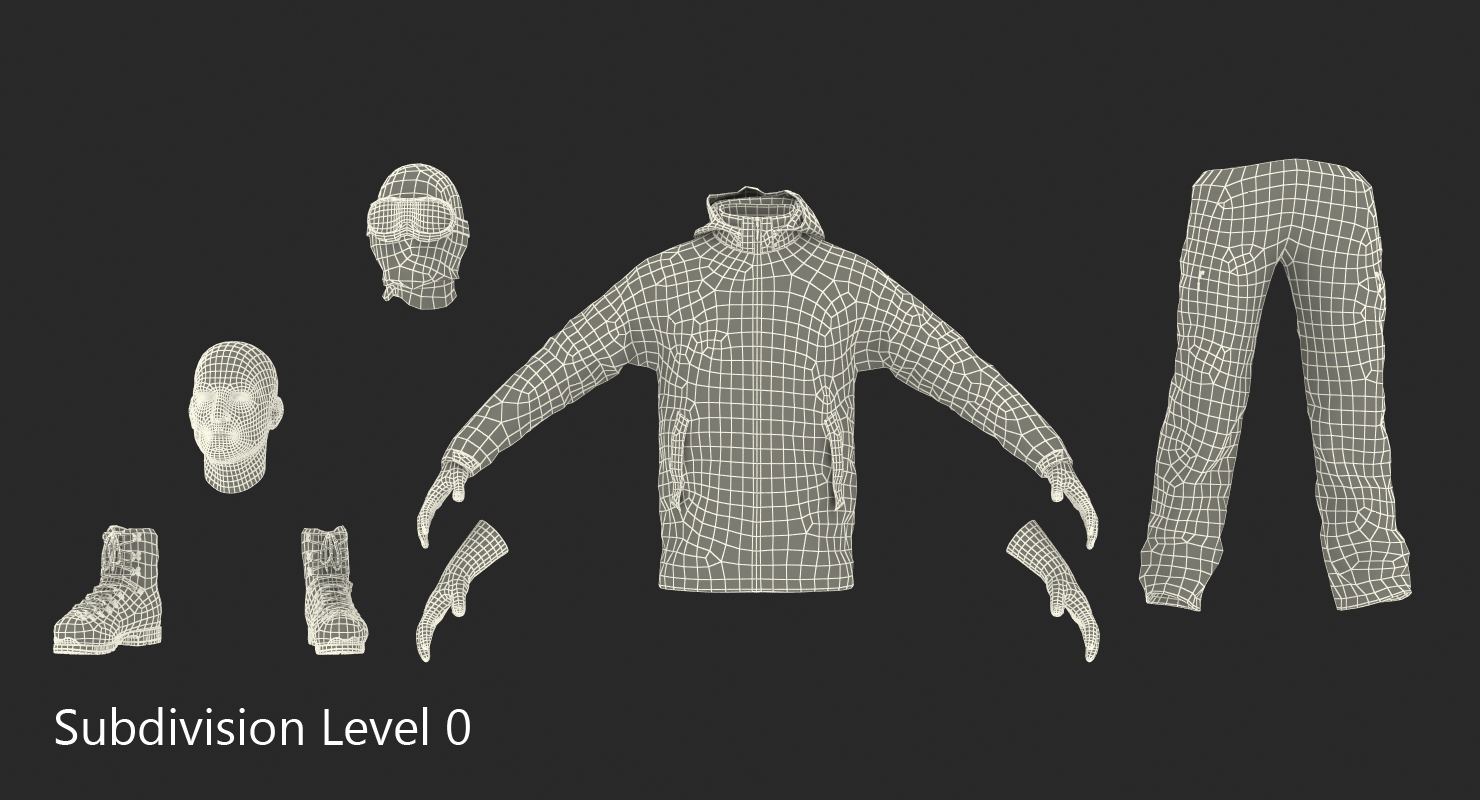 3D Rock Climber Winter Hiking Gear