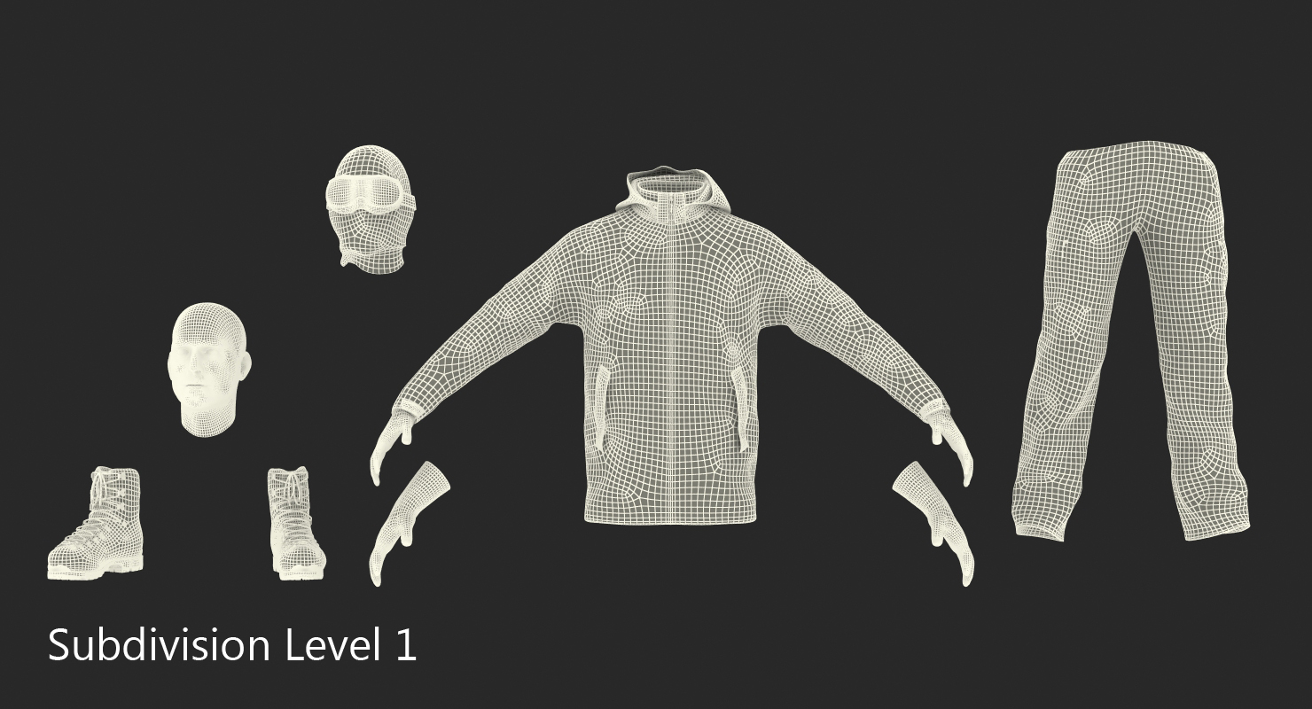 3D Rock Climber Winter Hiking Gear