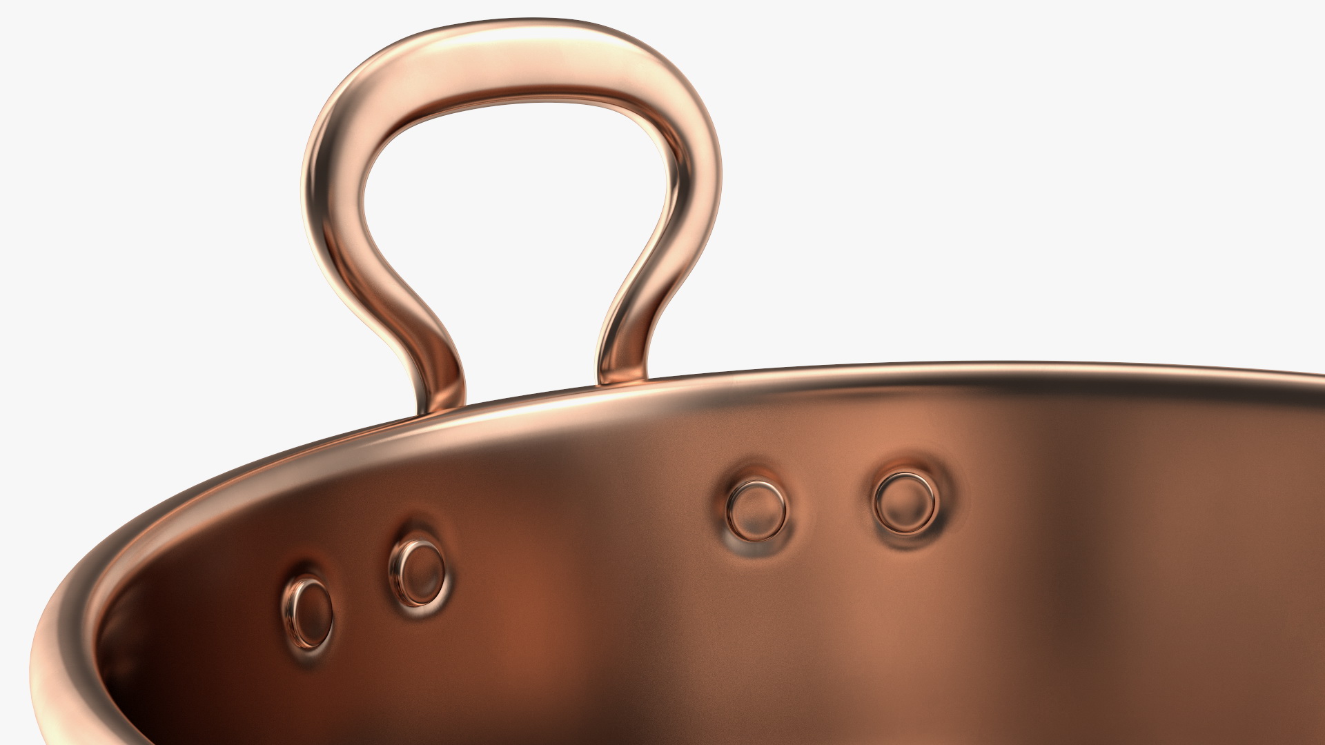 Vintage Copper Preserving Pan 3D model