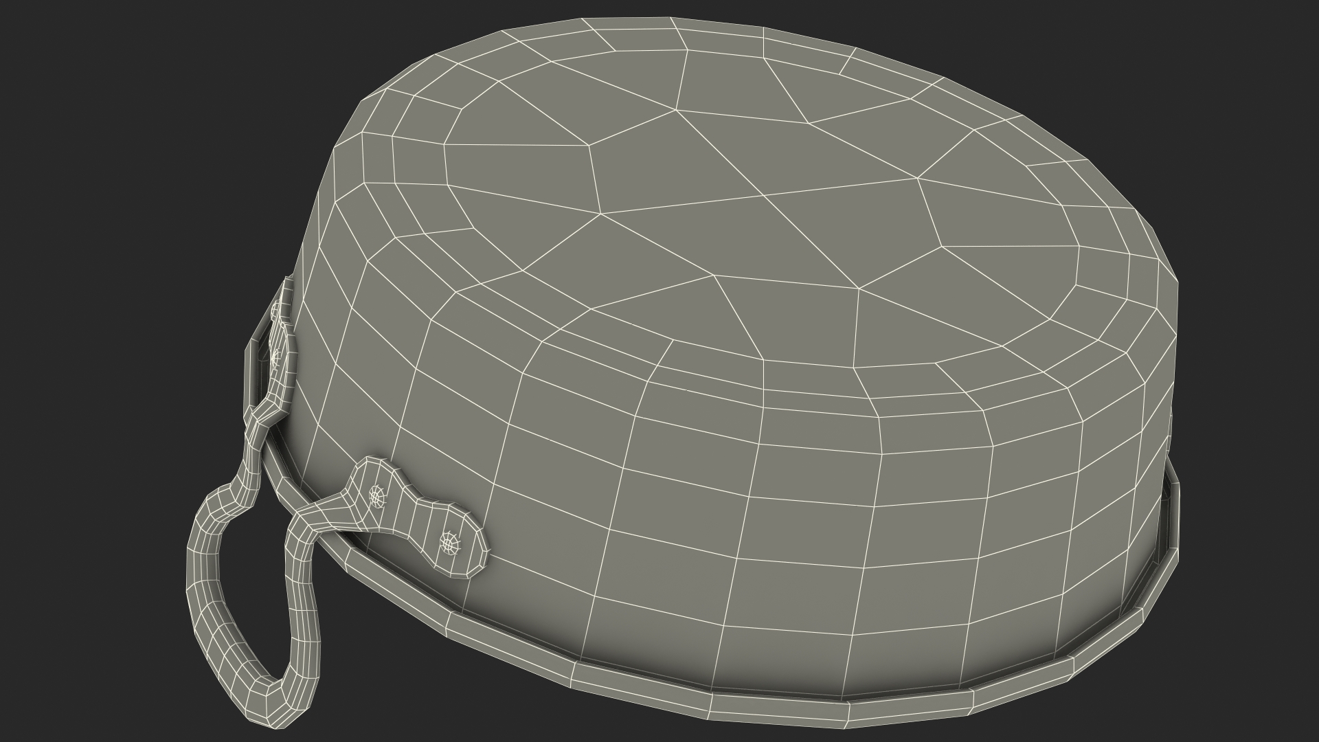 Vintage Copper Preserving Pan 3D model