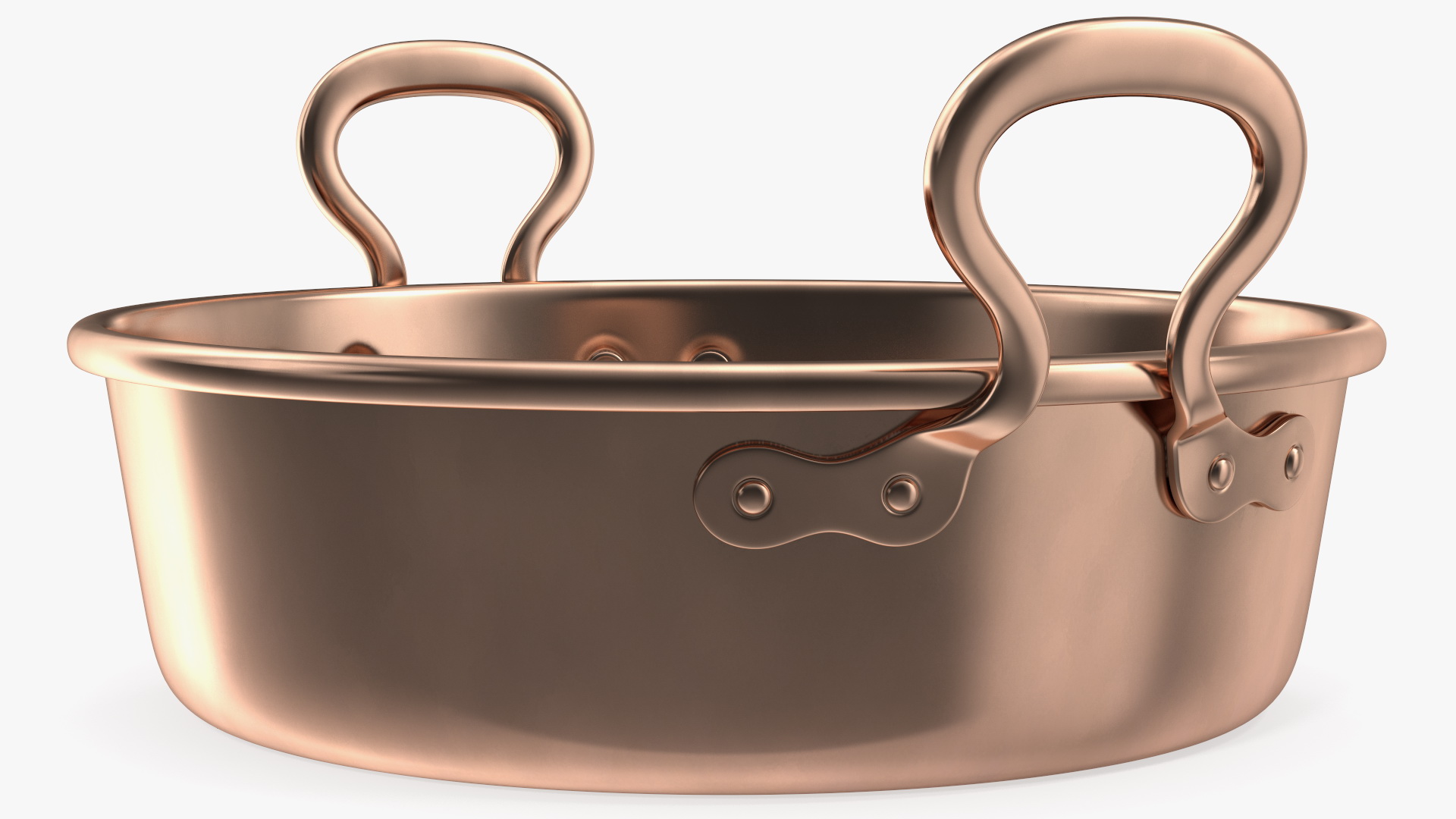 Vintage Copper Preserving Pan 3D model