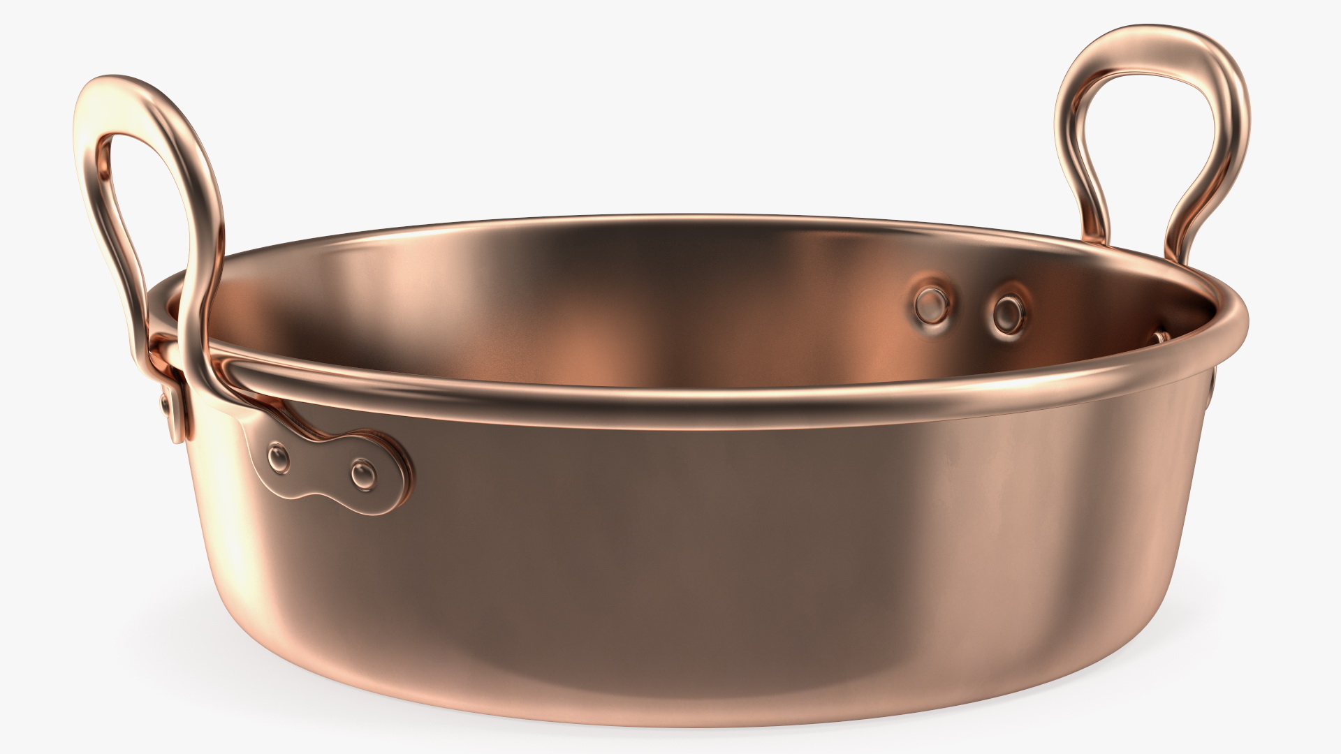 Vintage Copper Preserving Pan 3D model