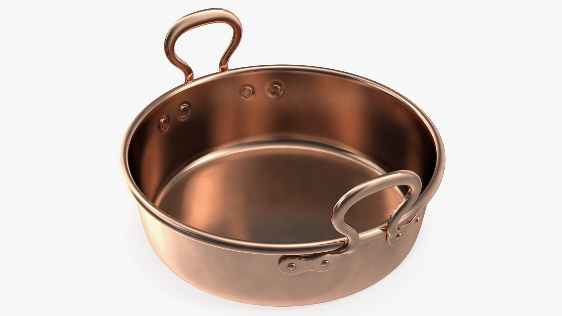Vintage Copper Preserving Pan 3D model