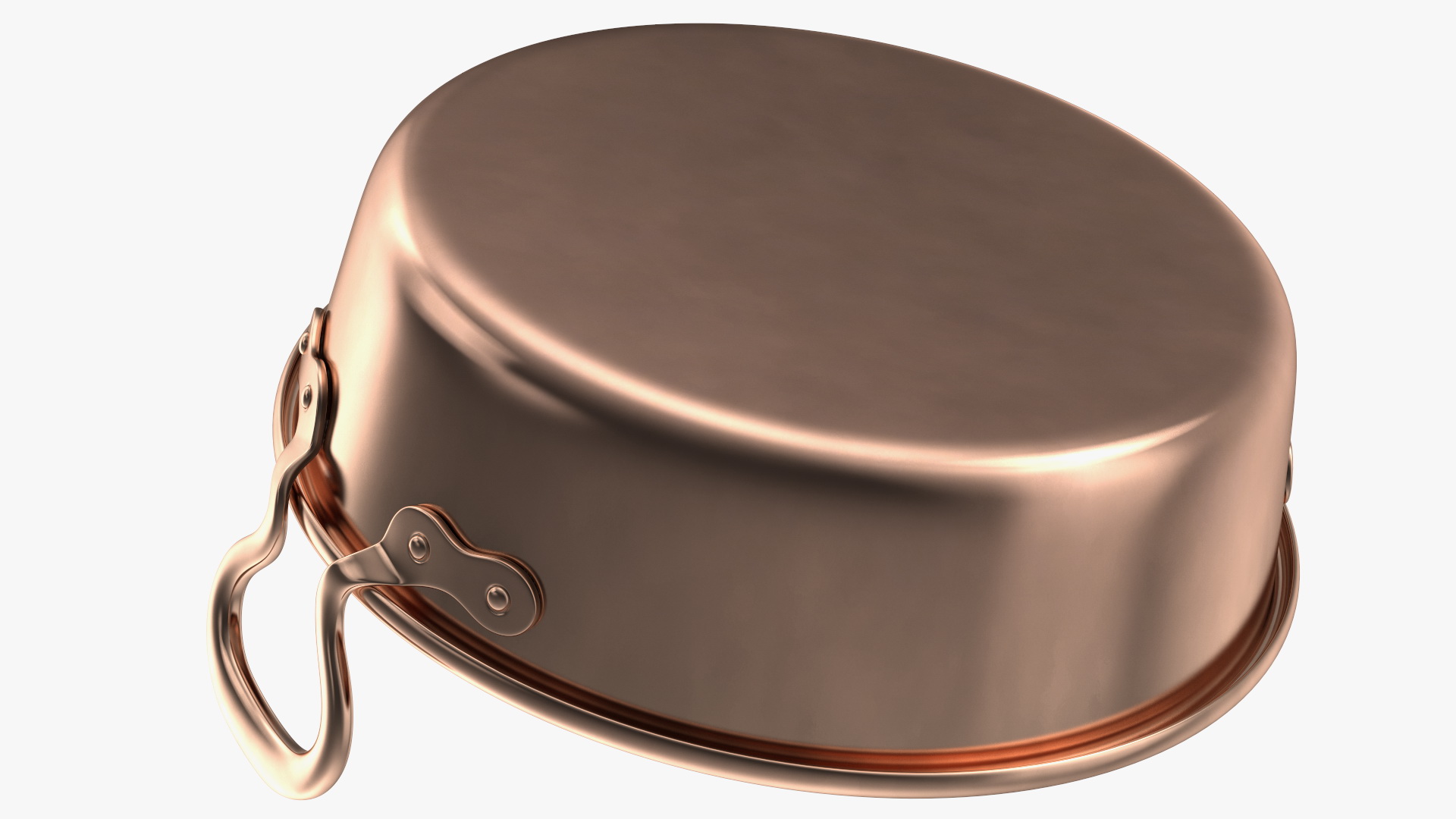 Vintage Copper Preserving Pan 3D model