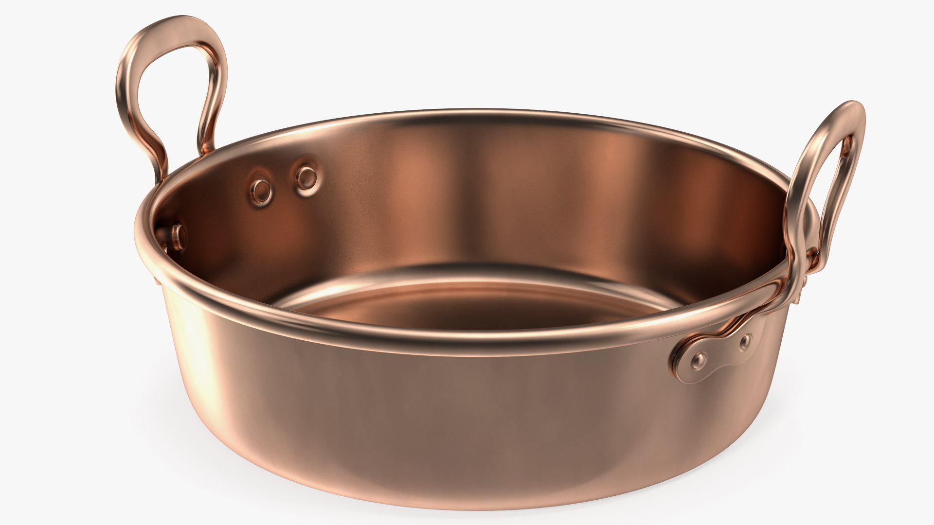 Vintage Copper Preserving Pan 3D model