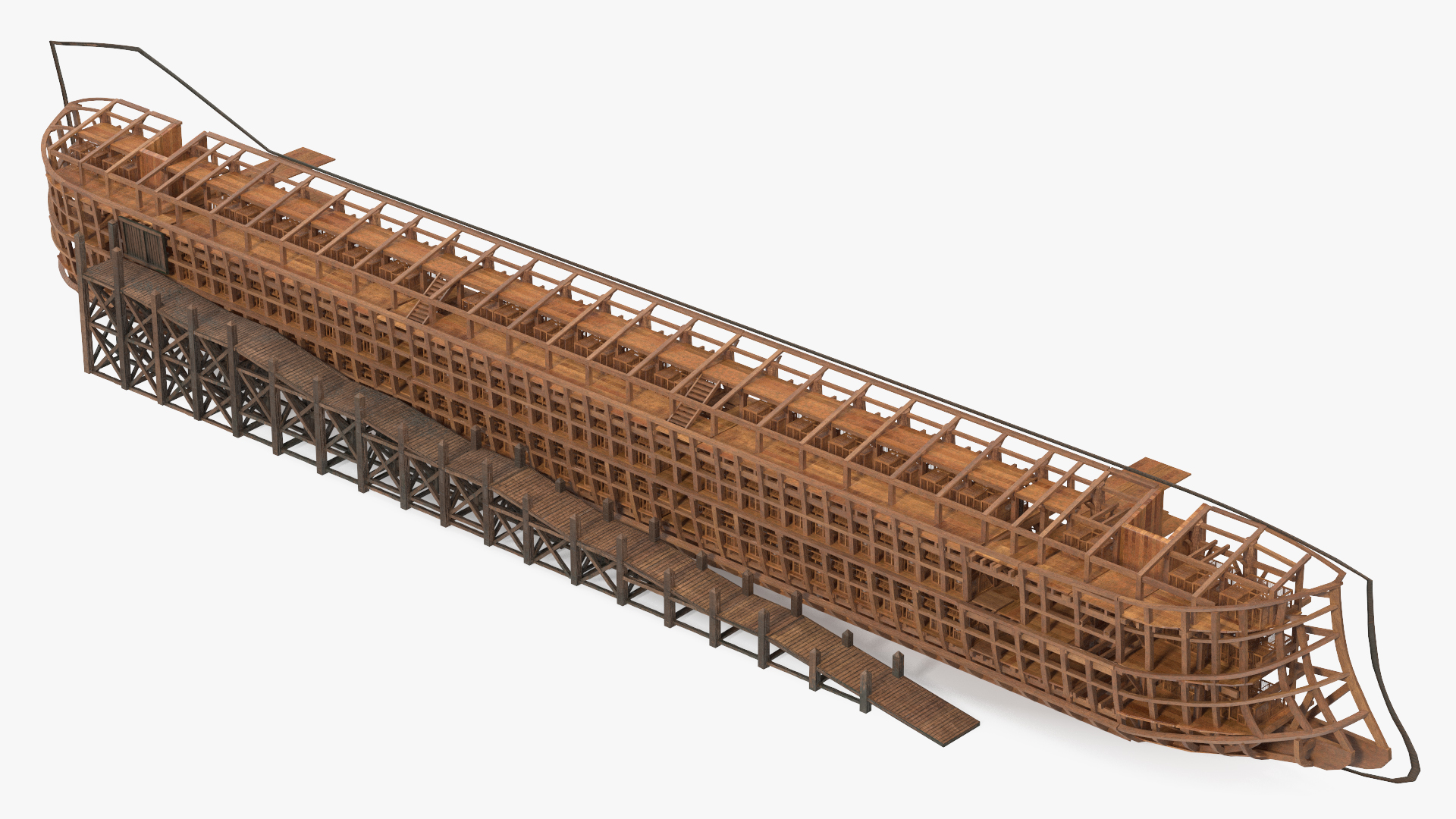 3D Noah Ark Cross Section Dirty model