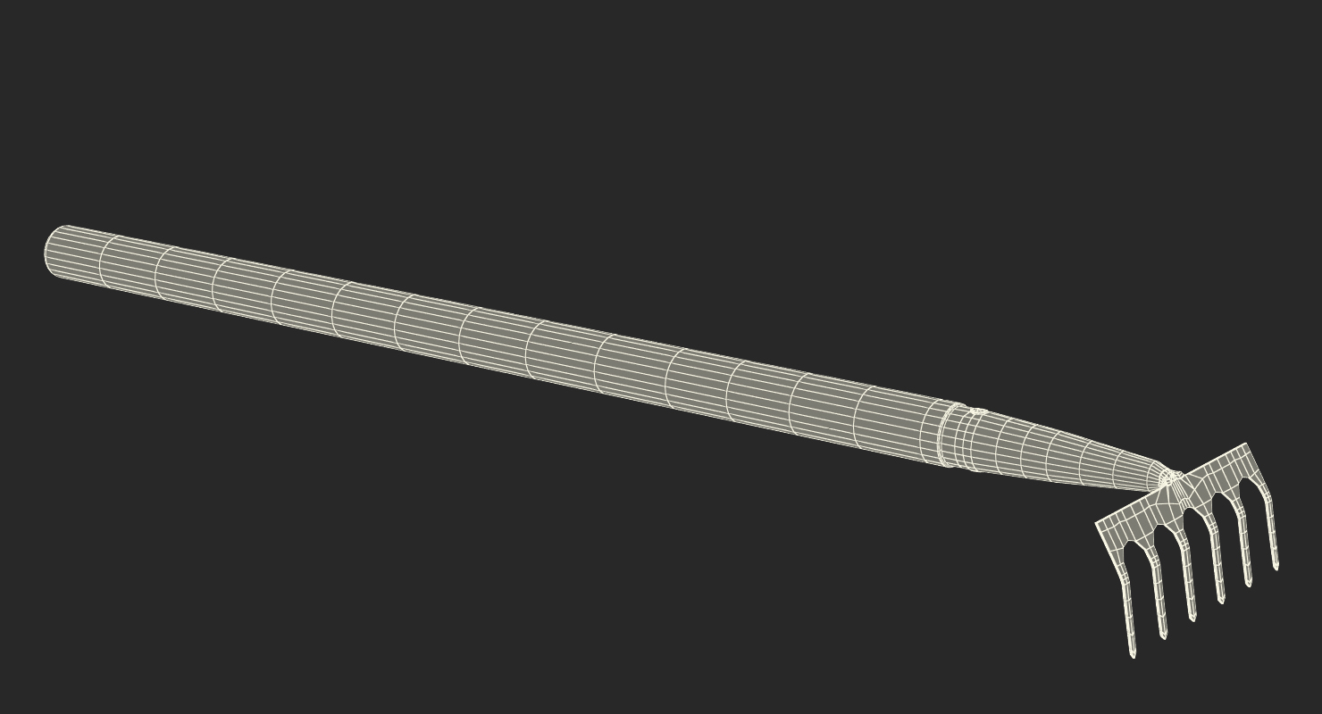 3D model Small Garden Rake Generic
