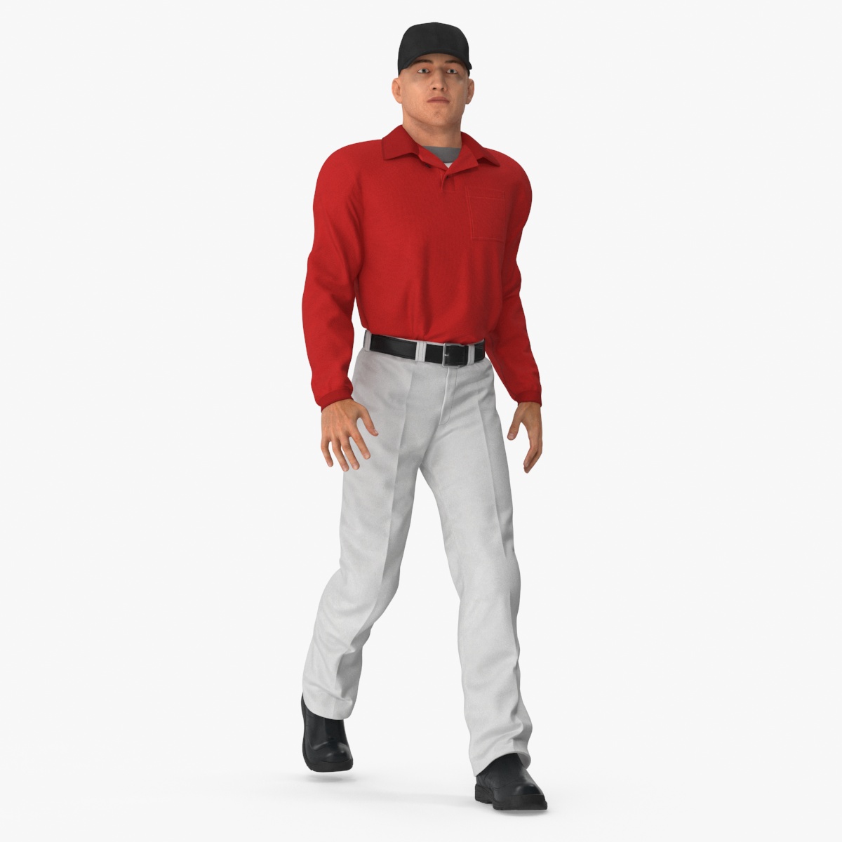 Young Man in Casual Clothes Rigged 3D model