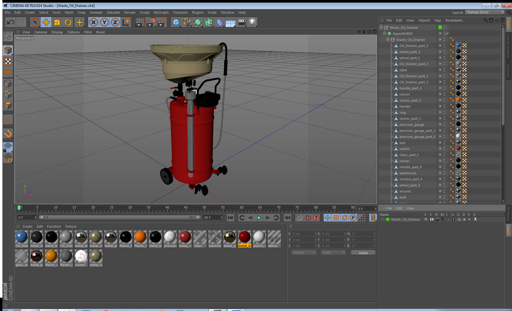Waste Oil Drainer 3D