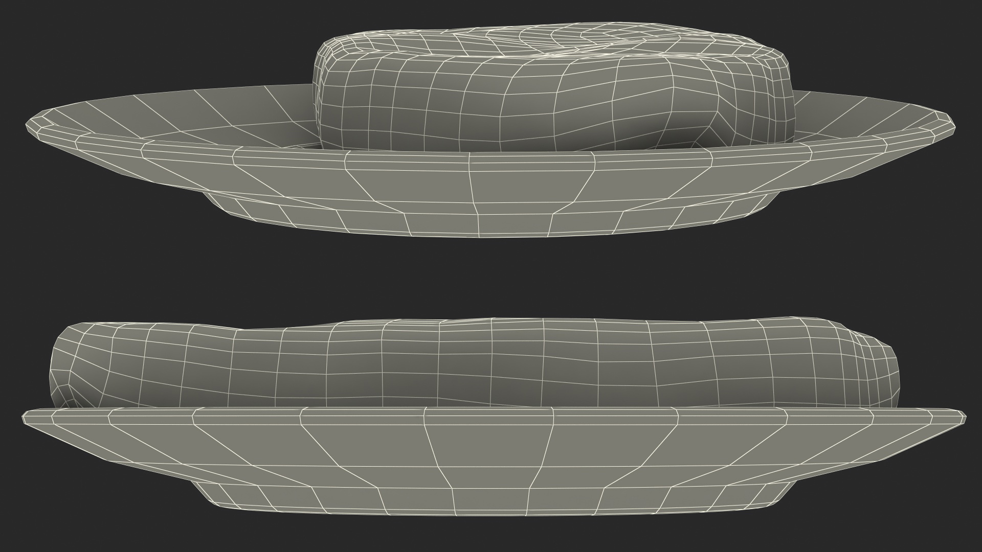 3D Meat Slice Fresh on Plates