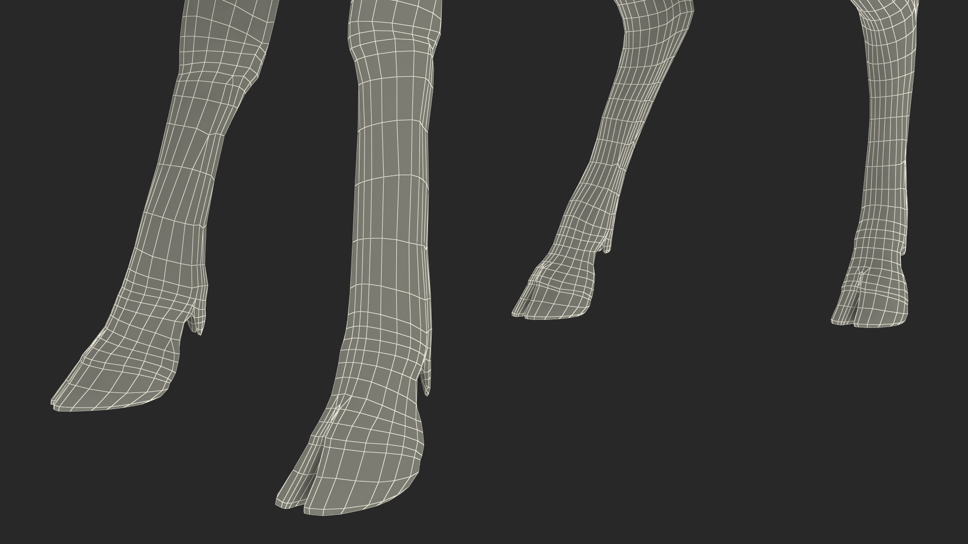 3D Saola Eating Pose Fur