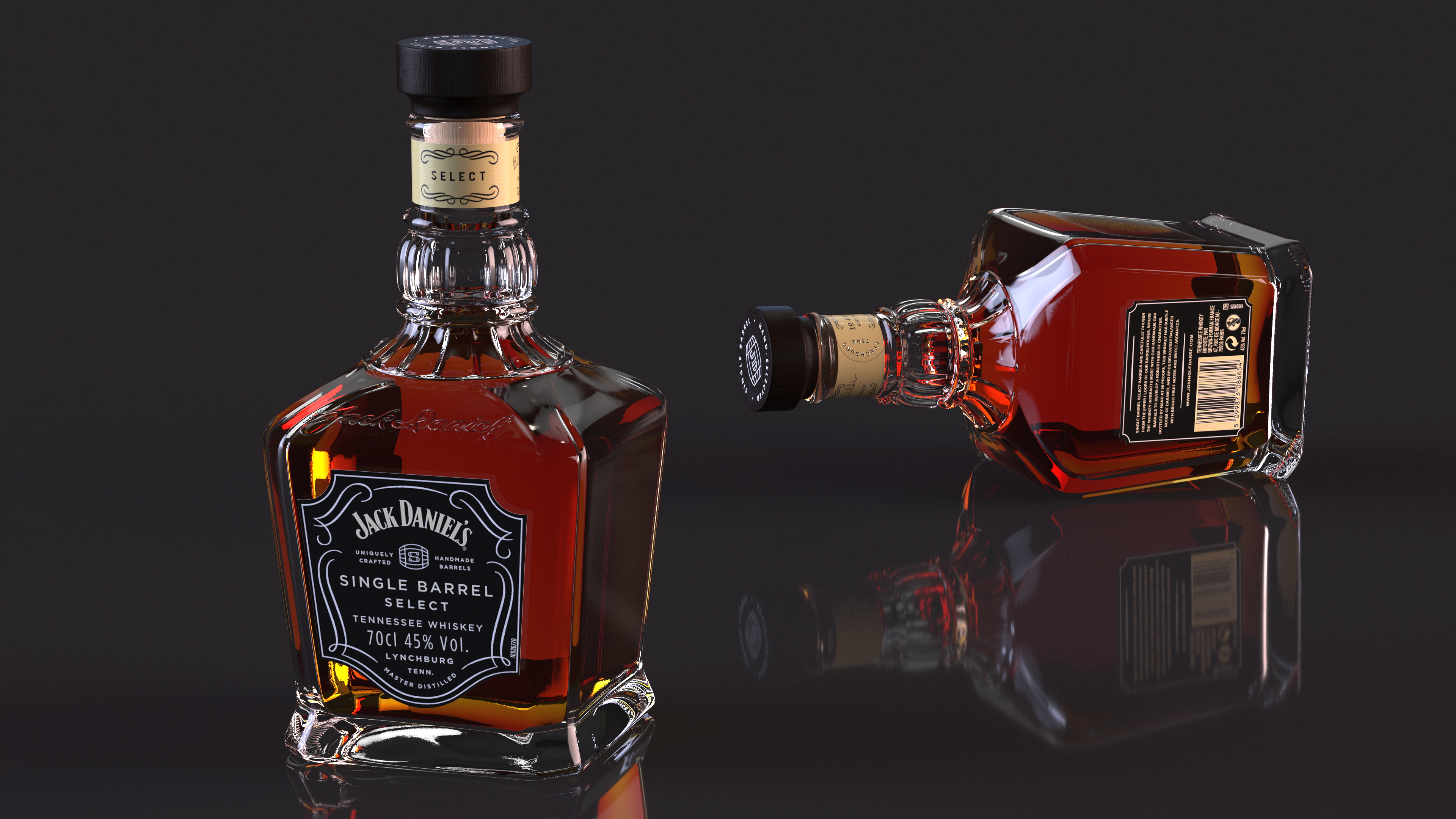 3D Jack Daniels Single Barrel Select model