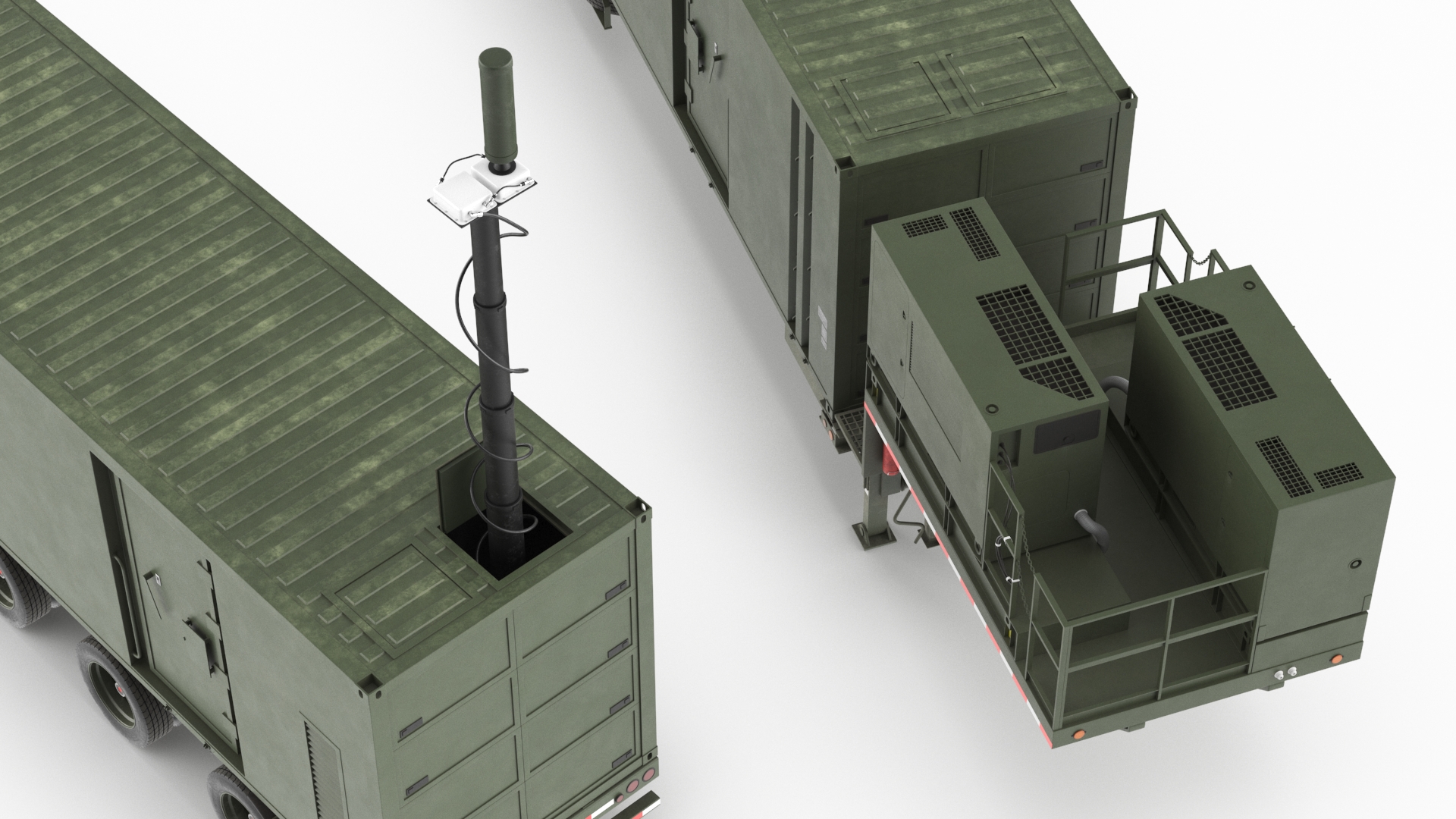 3D US Army Typhon Battery Operation Center Rigged