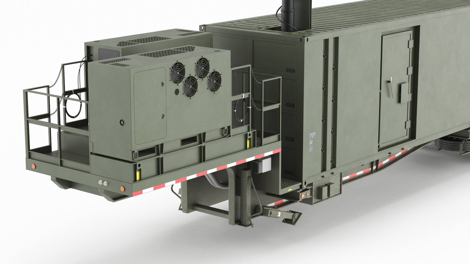 3D US Army Typhon Battery Operation Center Rigged