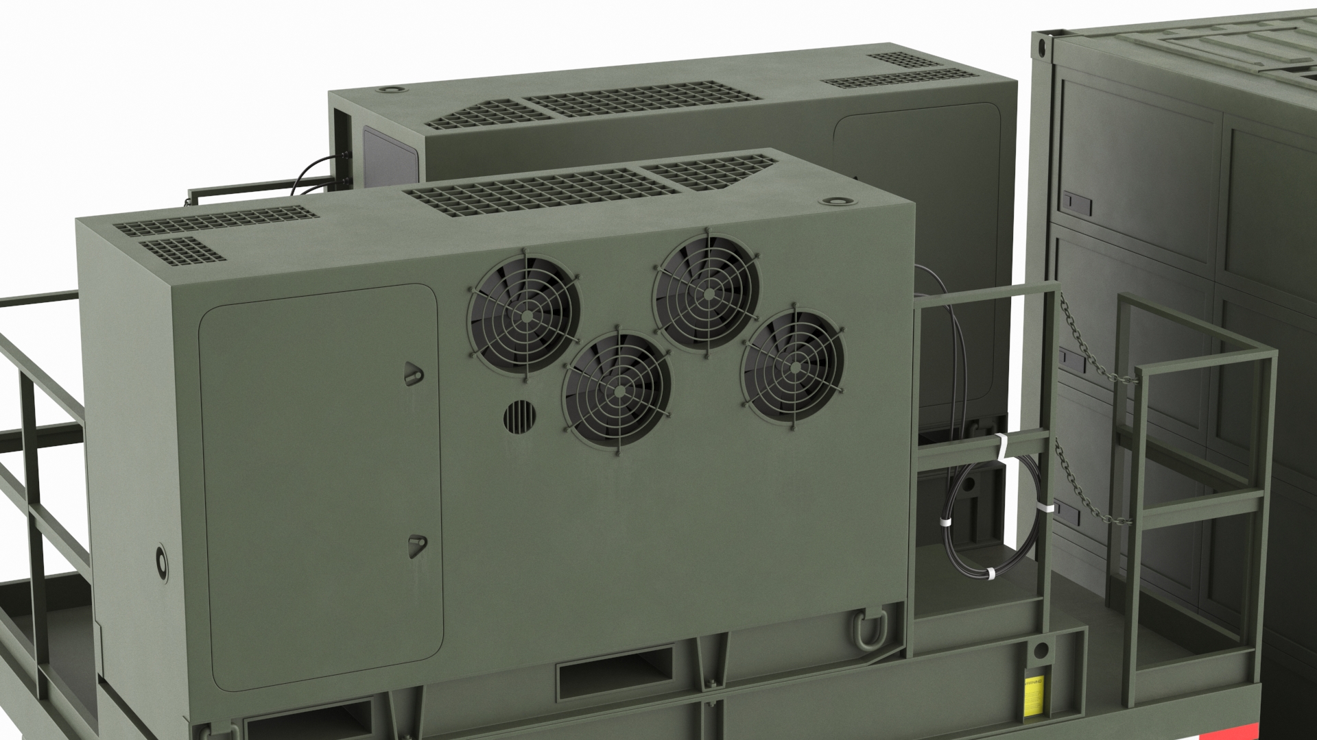 3D US Army Typhon Battery Operation Center Rigged
