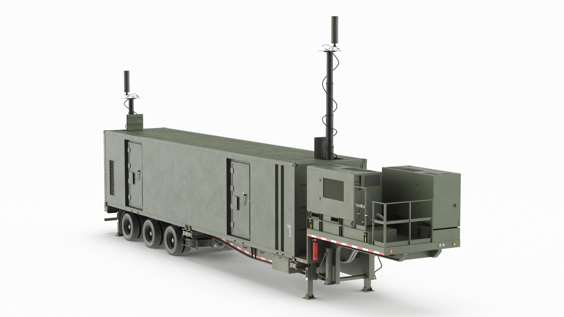 3D US Army Typhon Battery Operation Center Rigged