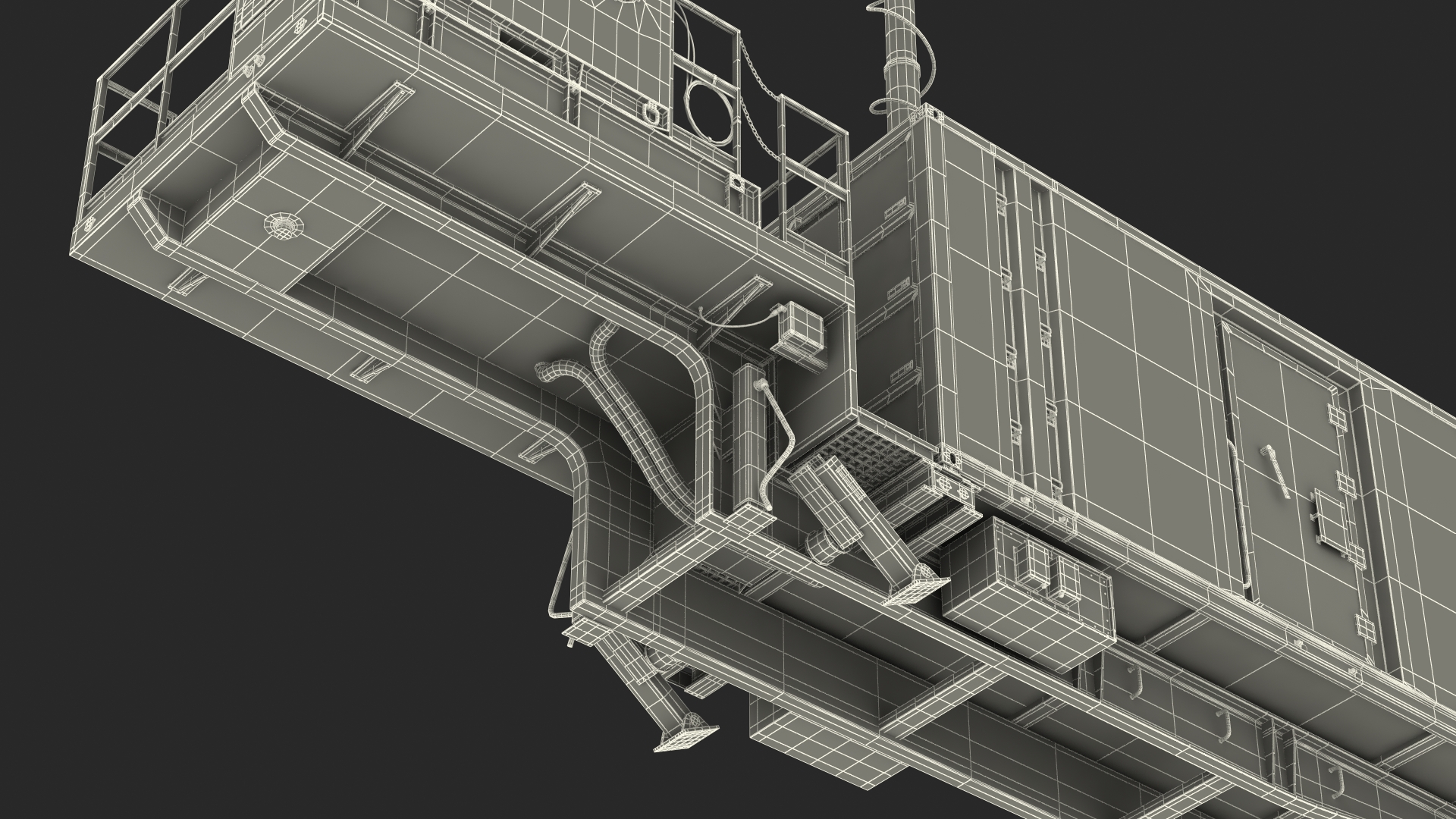 3D US Army Typhon Battery Operation Center Rigged