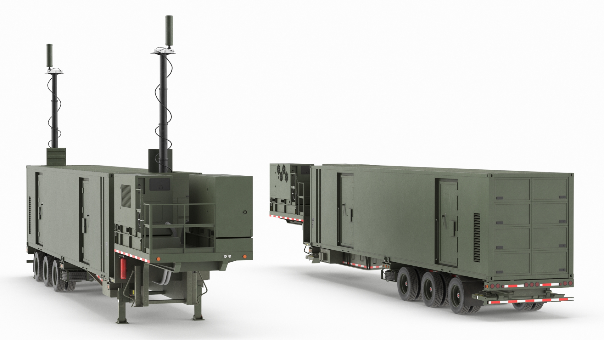 3D US Army Typhon Battery Operation Center Rigged