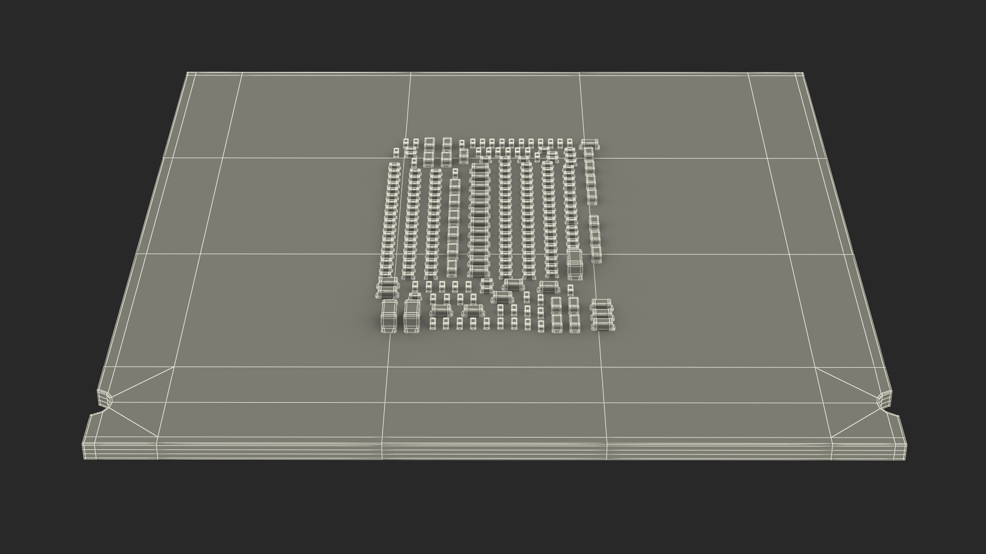 3D Central Processing Unit model