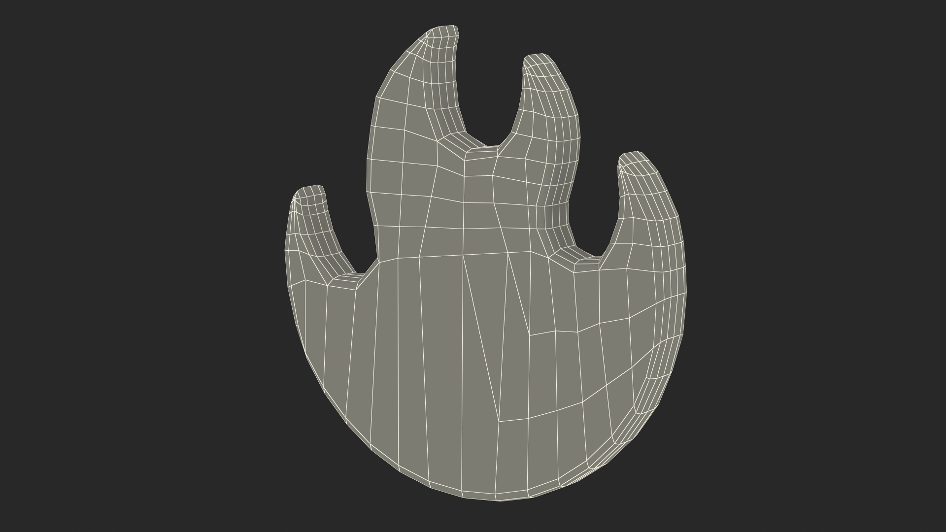 3D model Fire Emoji