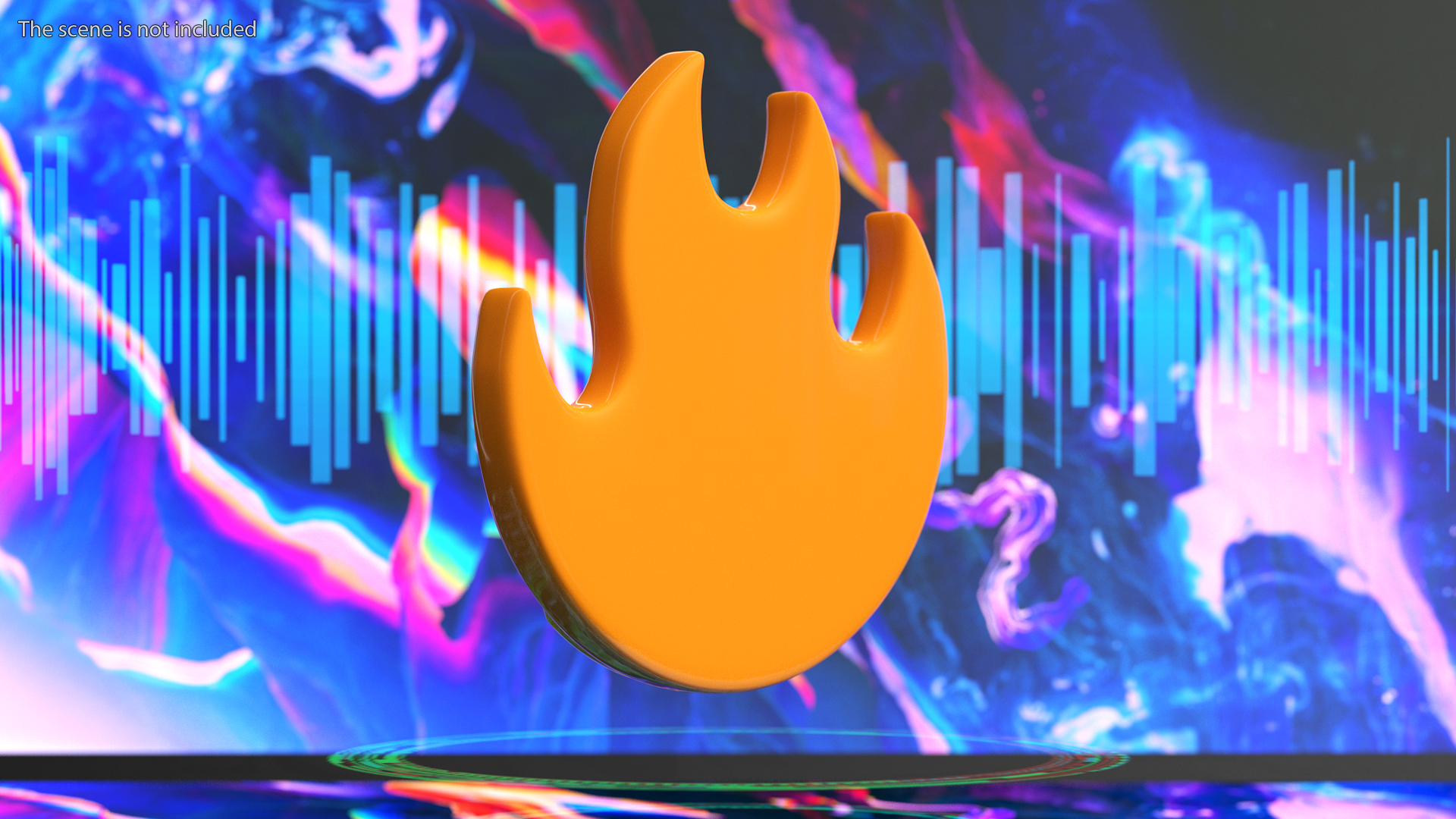3D model Fire Emoji