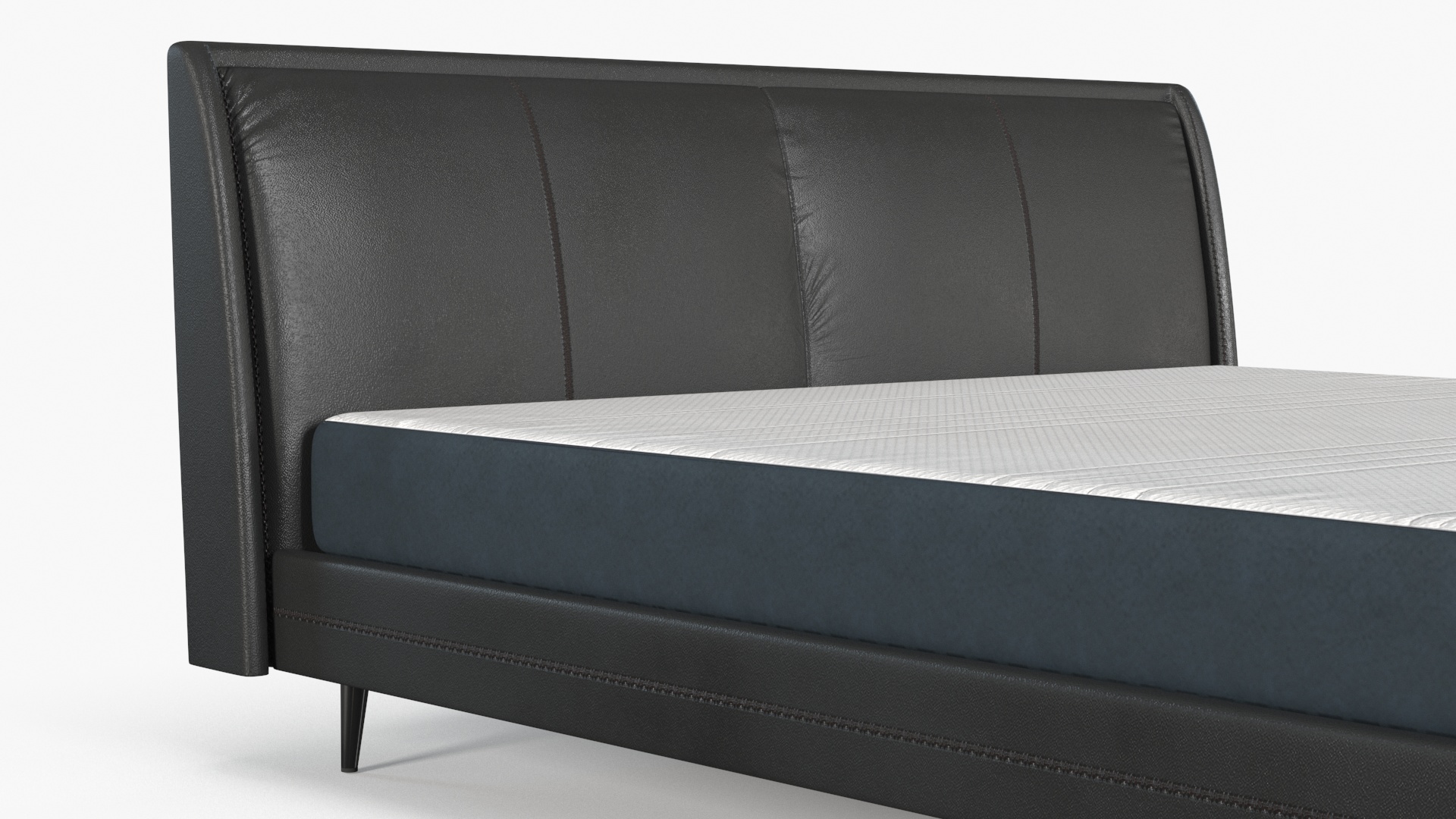 3D Smart Electric Bed Black Rigged