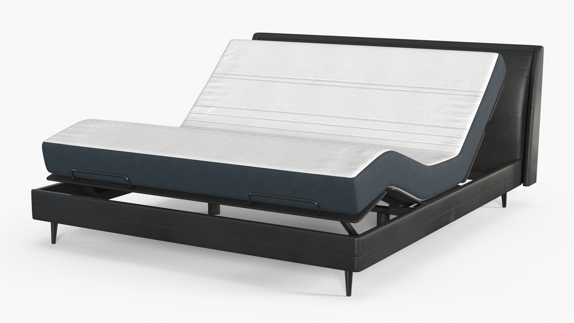 3D Smart Electric Bed Black Rigged
