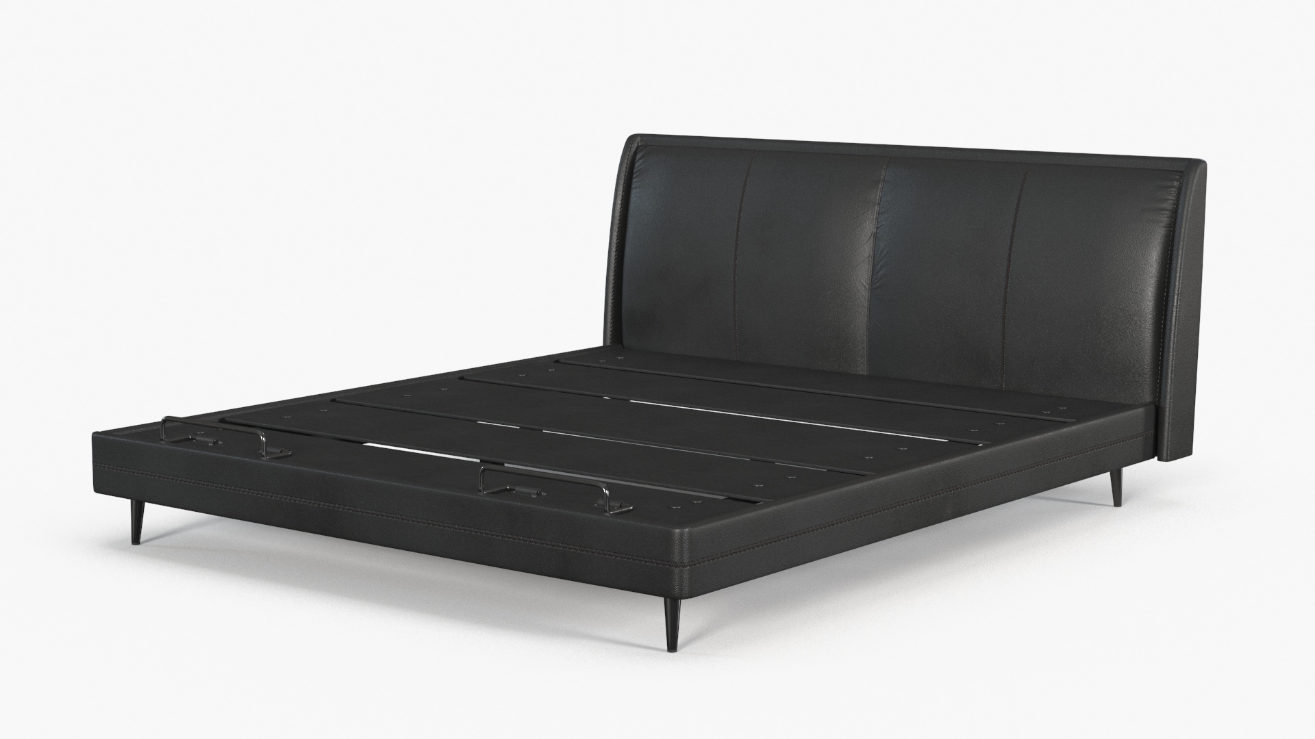3D Smart Electric Bed Black Rigged