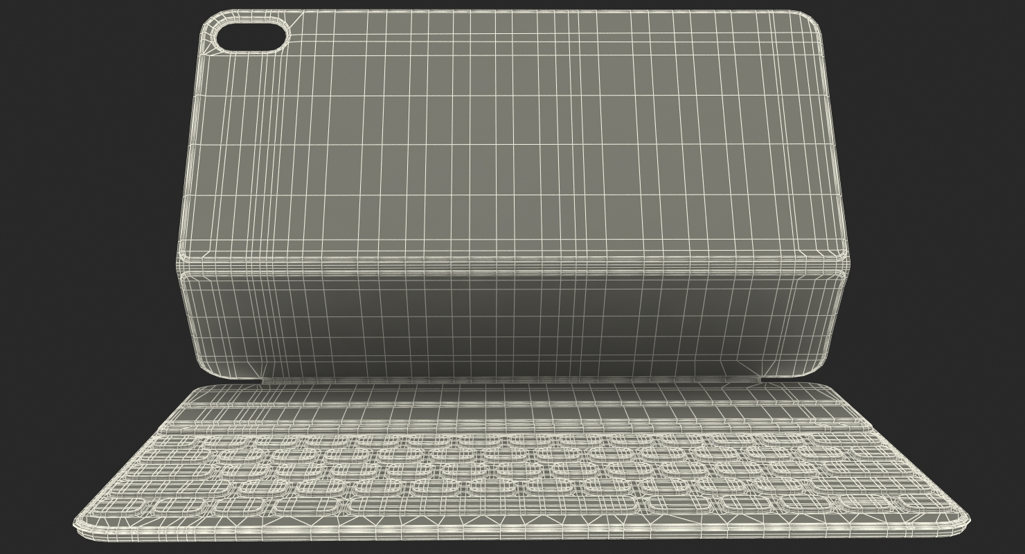 Apple Smart Keyboard 11inch Rigged 3D model