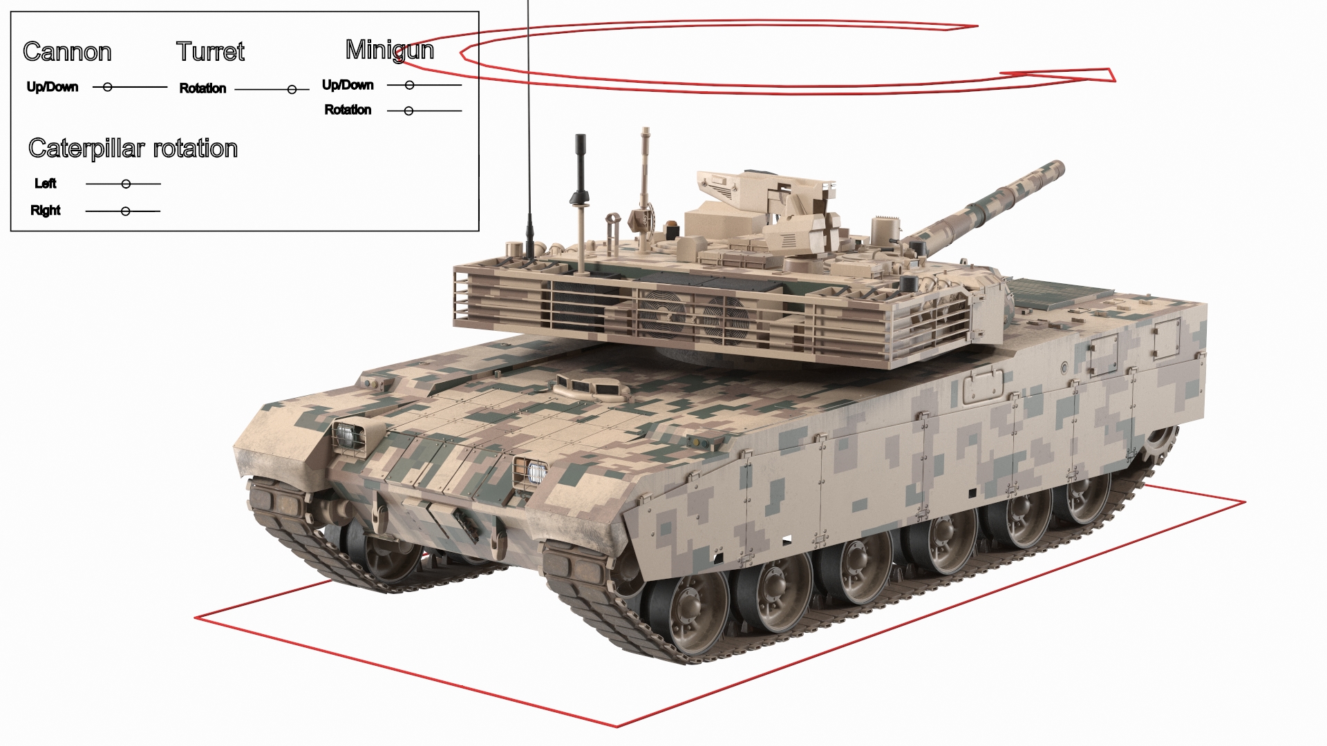 3D Norinco VT-4 Chinese Tank Rigged for Maya